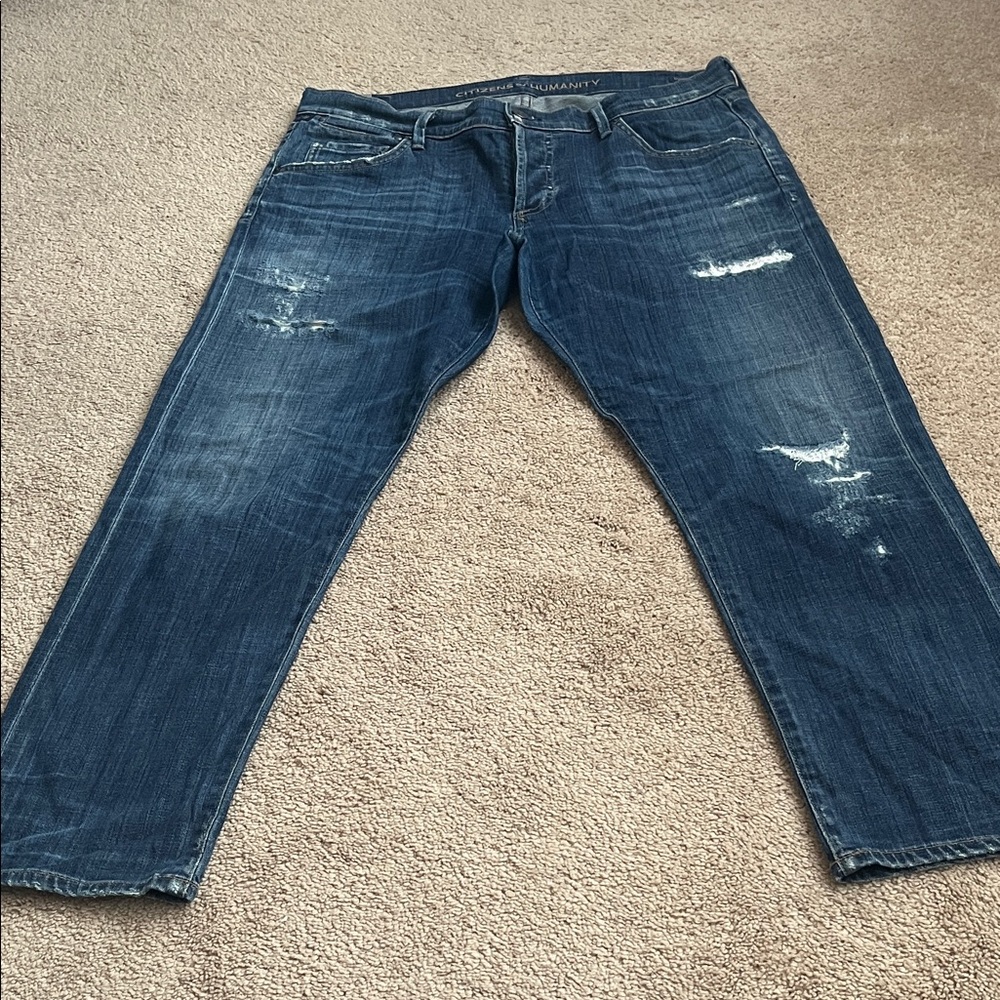Citizens Of Humanity Distressed Blue Jeans